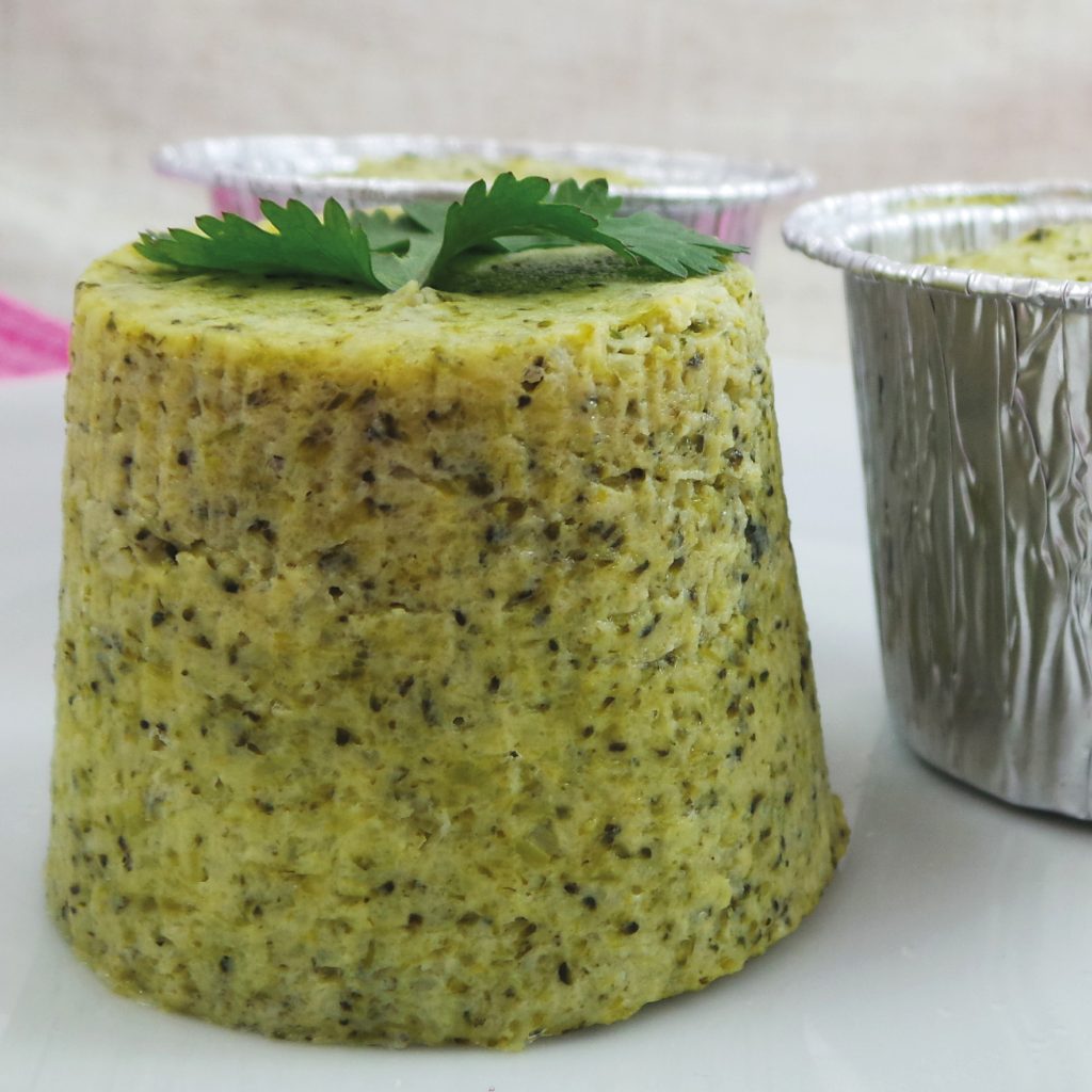 Receta pudin de espinacas Newlux