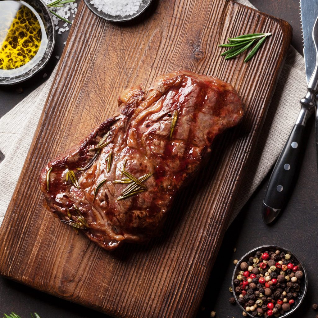 Chuletón especiado con freidora aire