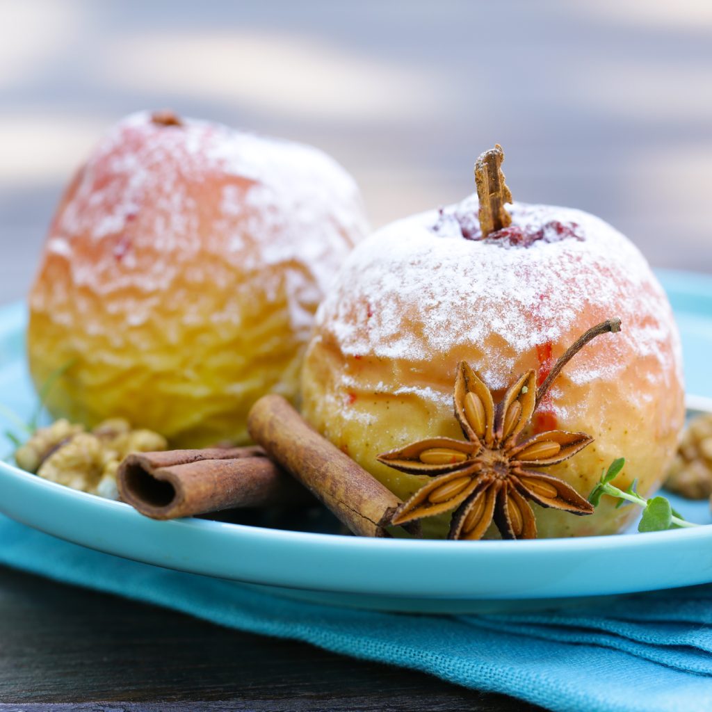 Receta Manzanas asadas al aroma de vainilla y canela para freidora de aire newlux