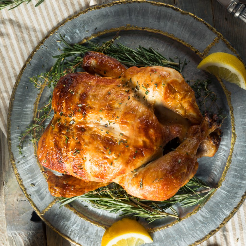 Receta Pollo asado con hierbas para freidora de aire newlux