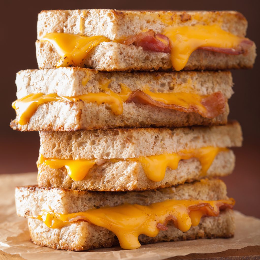 Receta Sándwich de bacon y queso
