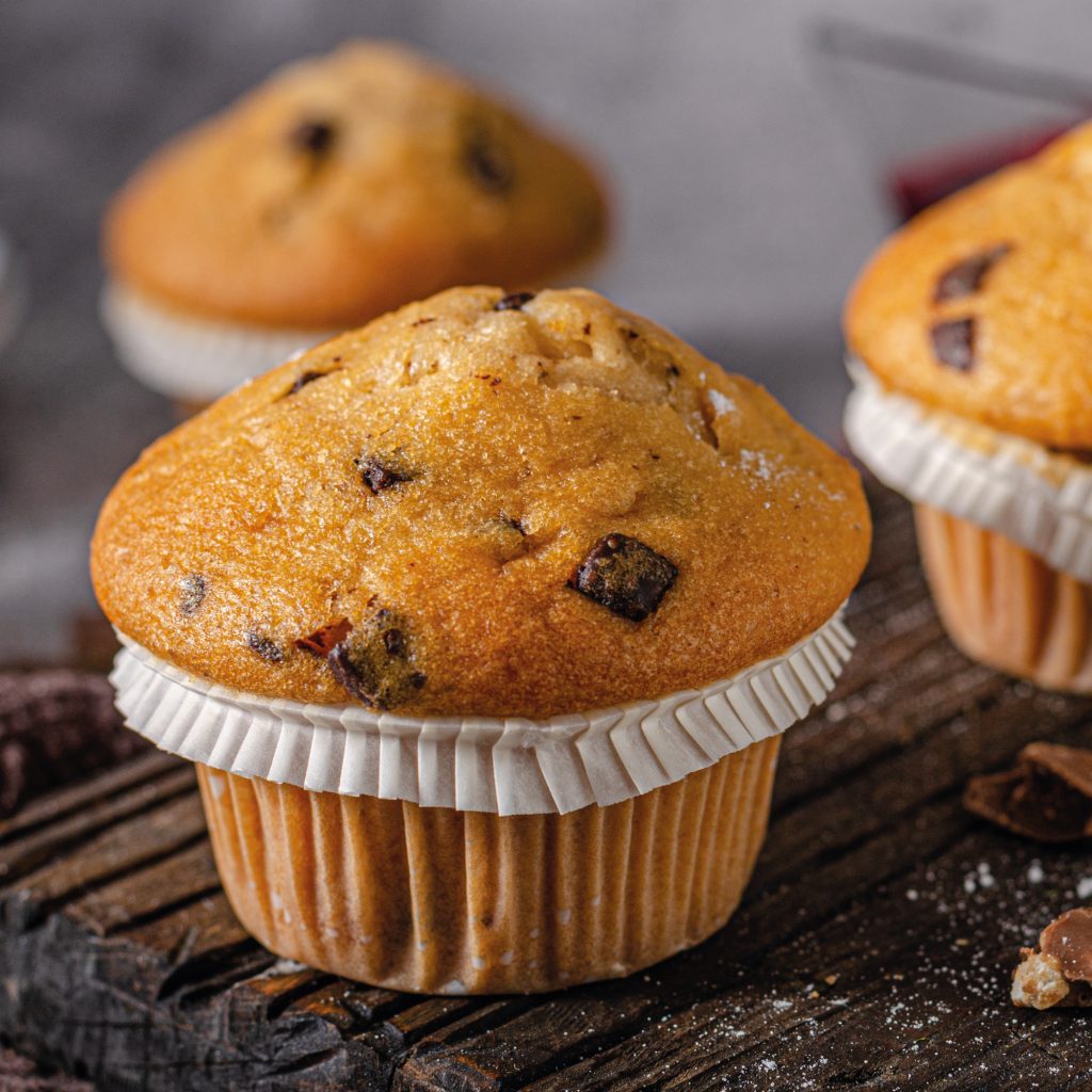 Receta magdalenas con pepitas de chocolate Newlux