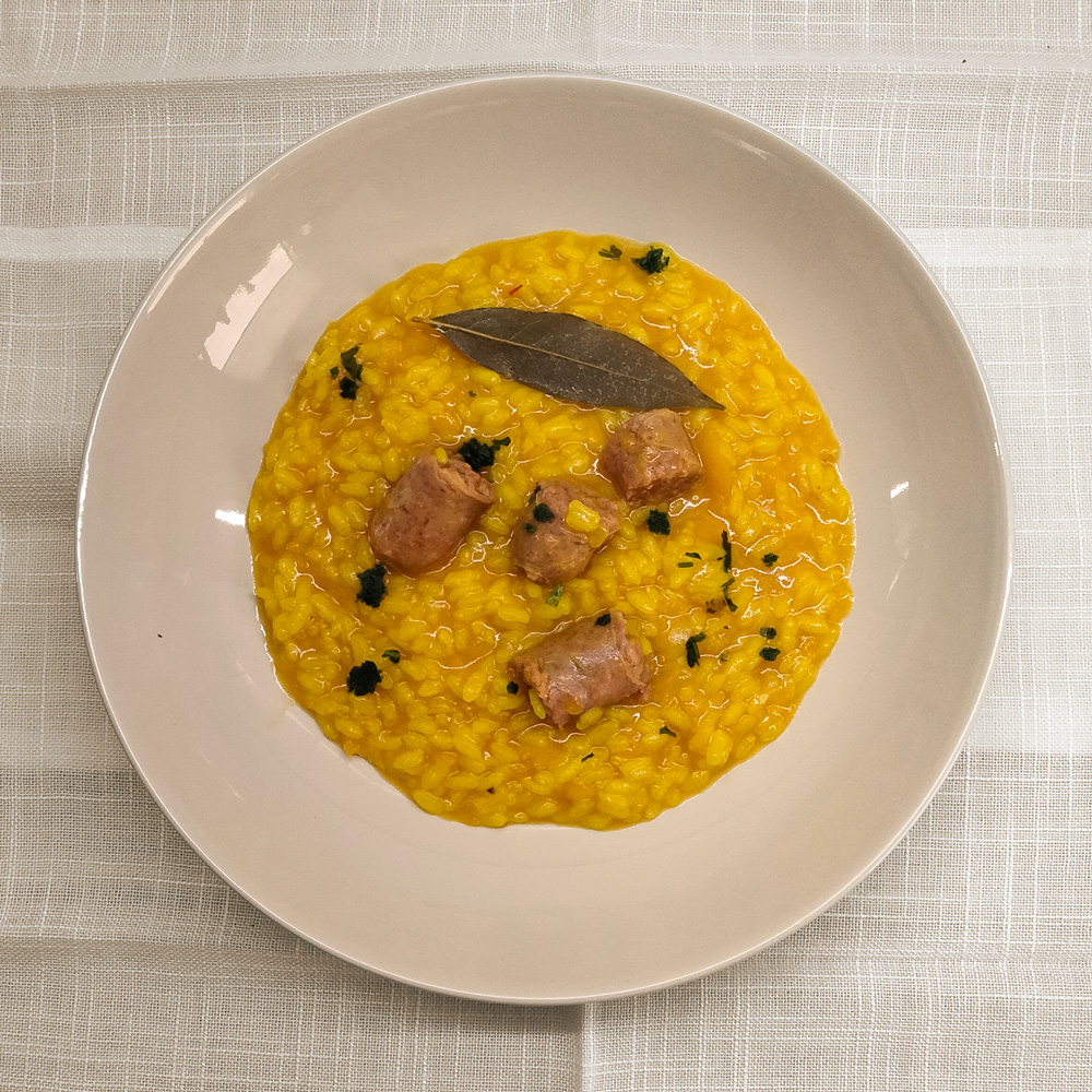 Arroz meloso de longanizas en Robot de cocina