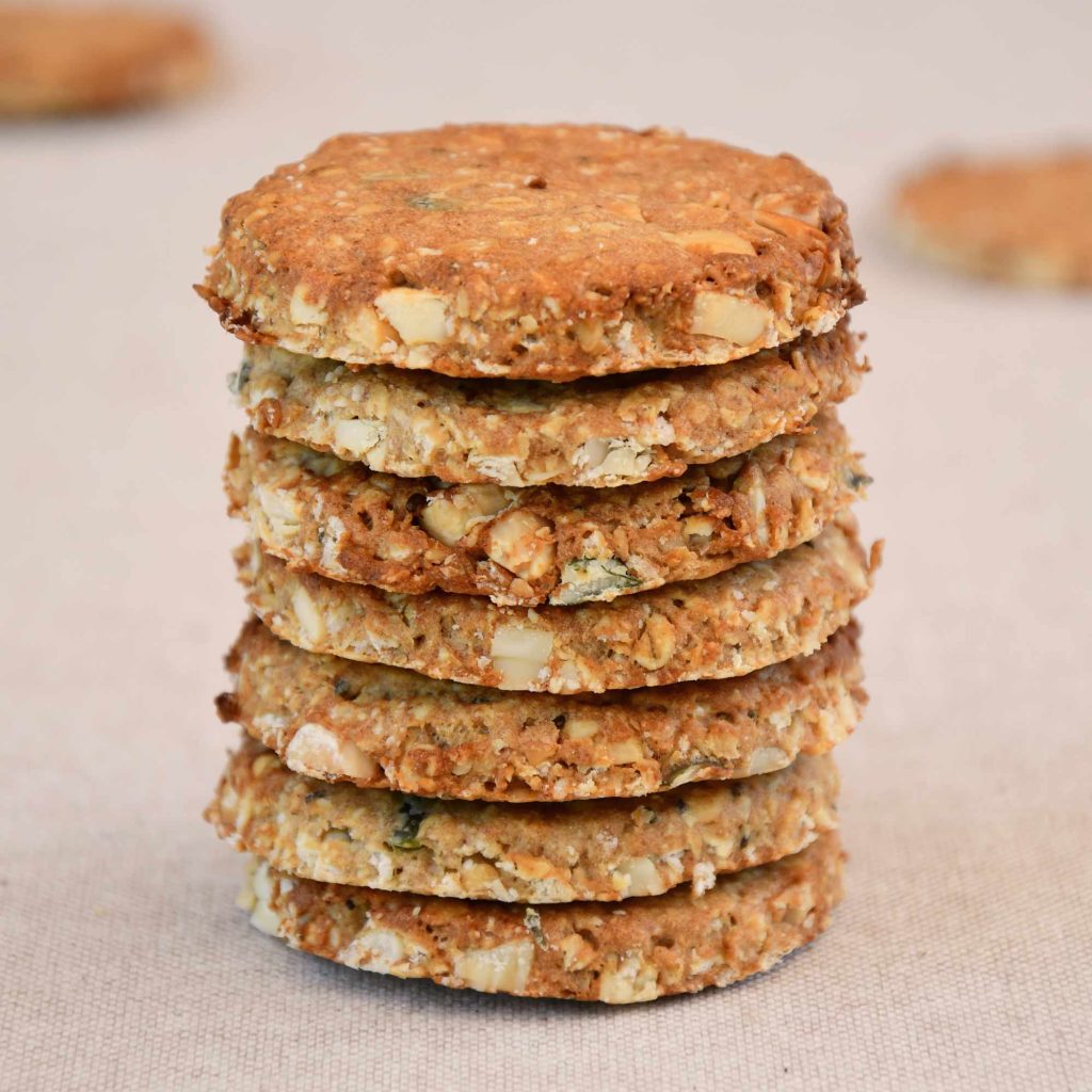 Galletas de avena y frutos secos para freidora de aire