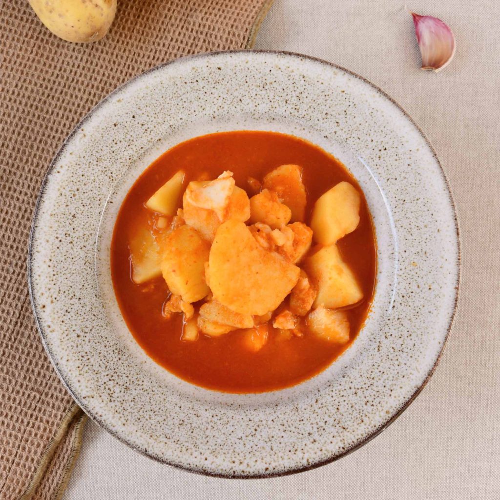 Patatas con bacalao para olla programable