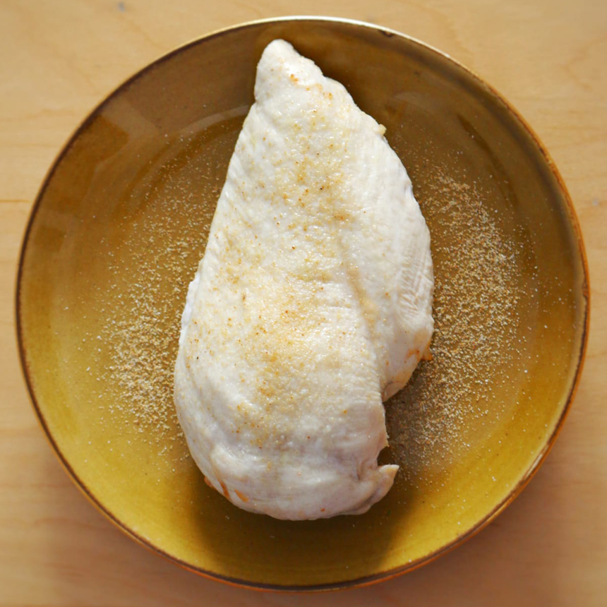 Pechuga de pollo asada y jugosa en Freidora de aire