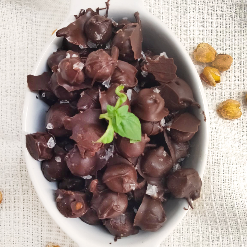 Garbanzos con chocolate en Freidora de aire