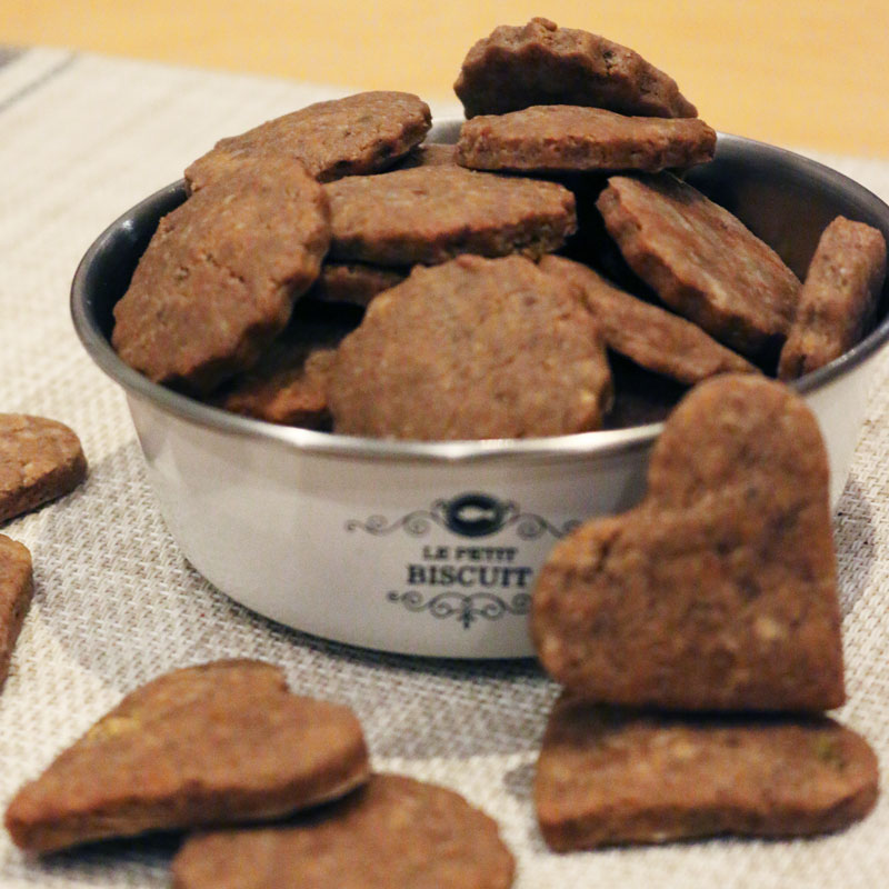 Galletas para perros en freidora de aire