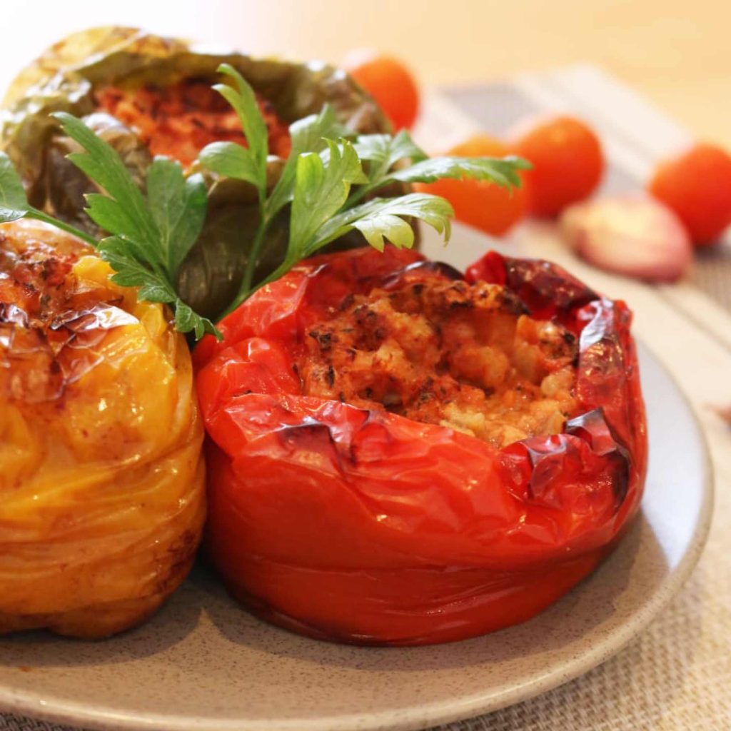 Pimiento relleno para Olla programable