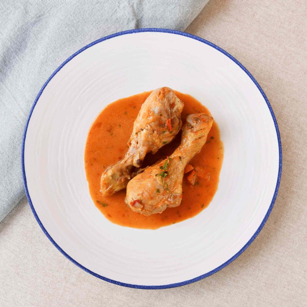 Pollo a la cerveza para robot de cocina