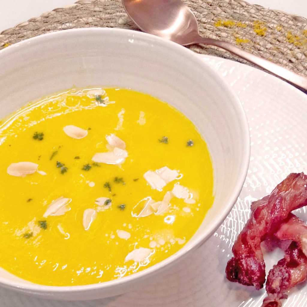 Crema de Calabaza al Curry para robot de cocina
