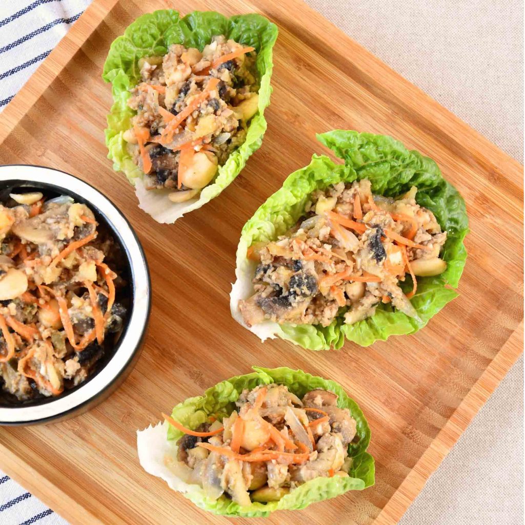 Tacos de lechuga para robot de cocina