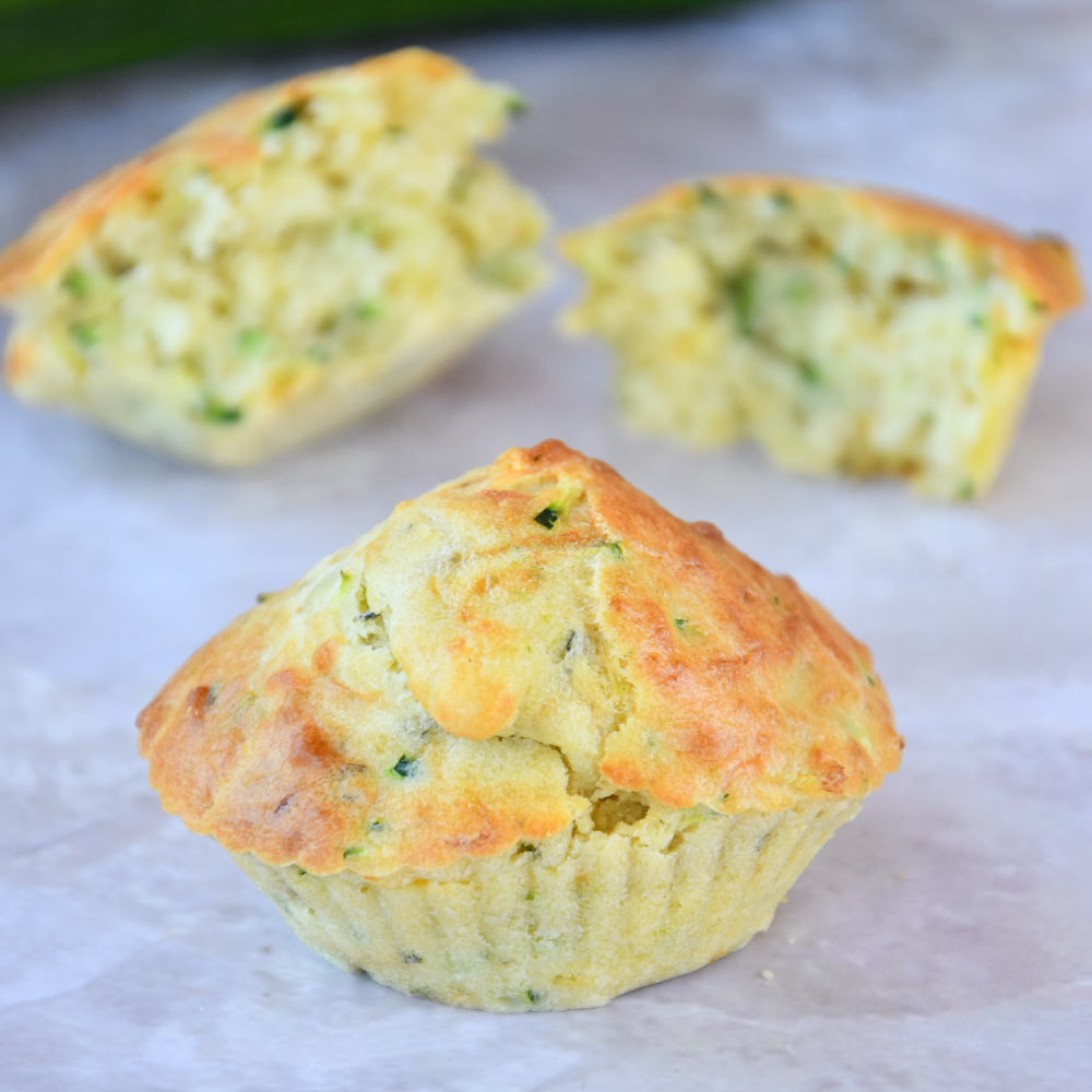 Muffins de calabacín para freidora de aire