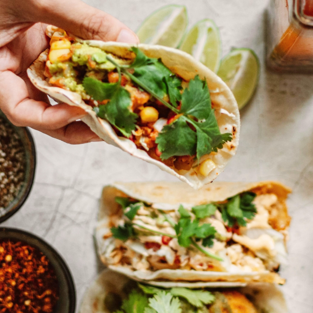 garbanzotacos veganossinglutenbajosengrasa tacos de garbanzos para robot de cocina