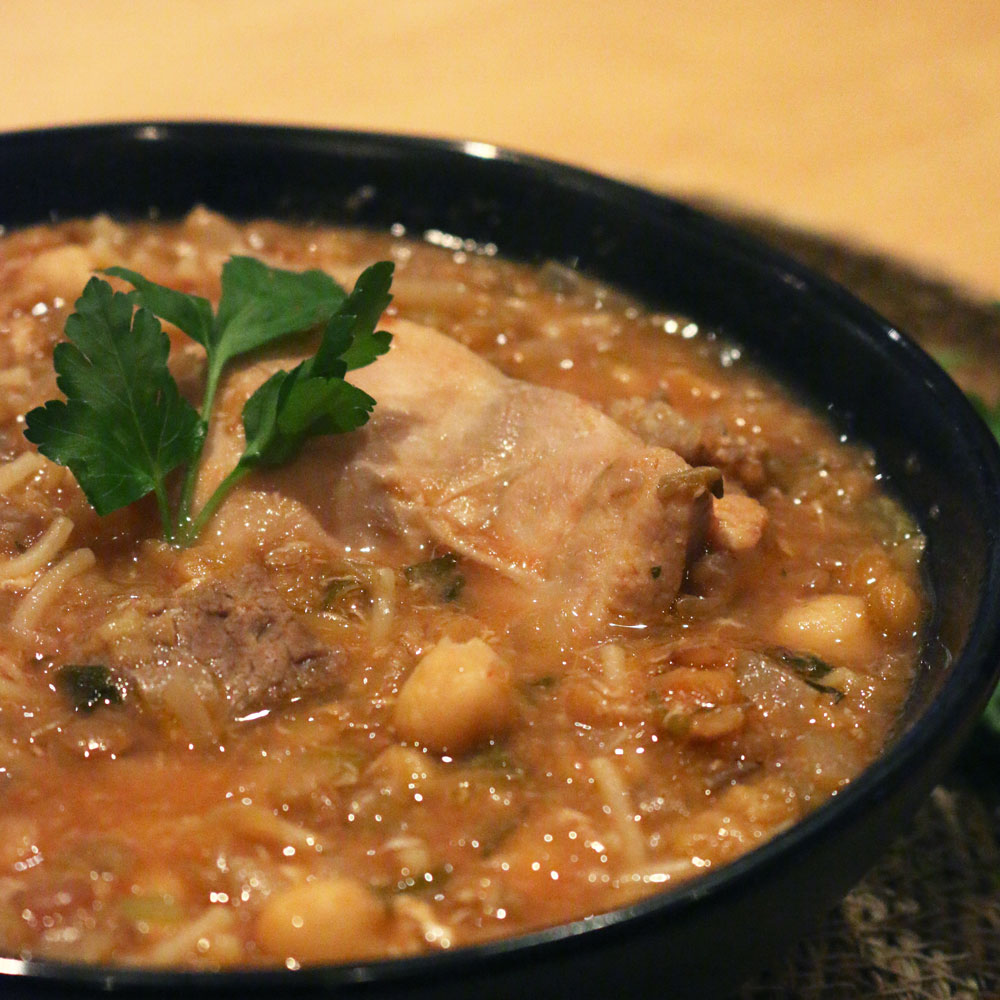 Sopa moruna con robot de cocina