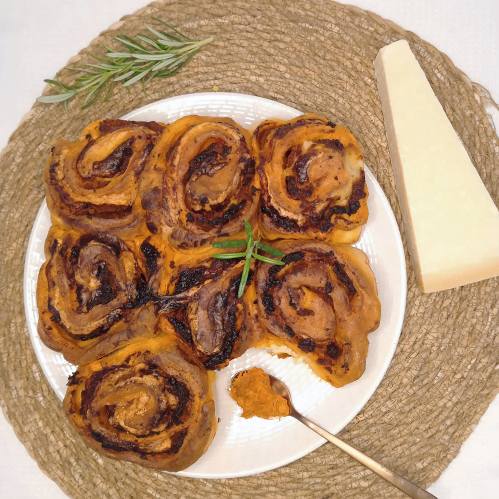 Rolls de Sobrasada, Queso y Miel en robot de cocina y Freidora de aire nachos air fryer