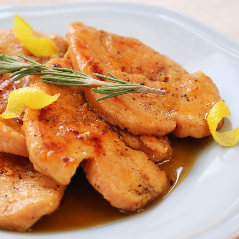 filetes pavo con limon y miel