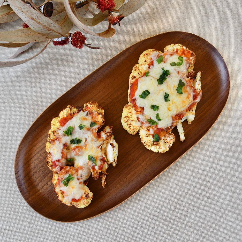 pizzas de coliflor recetas horno sin aceite