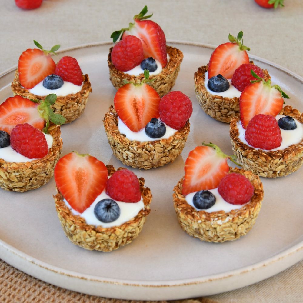 tartaletas de granola recetas horno sin aceite