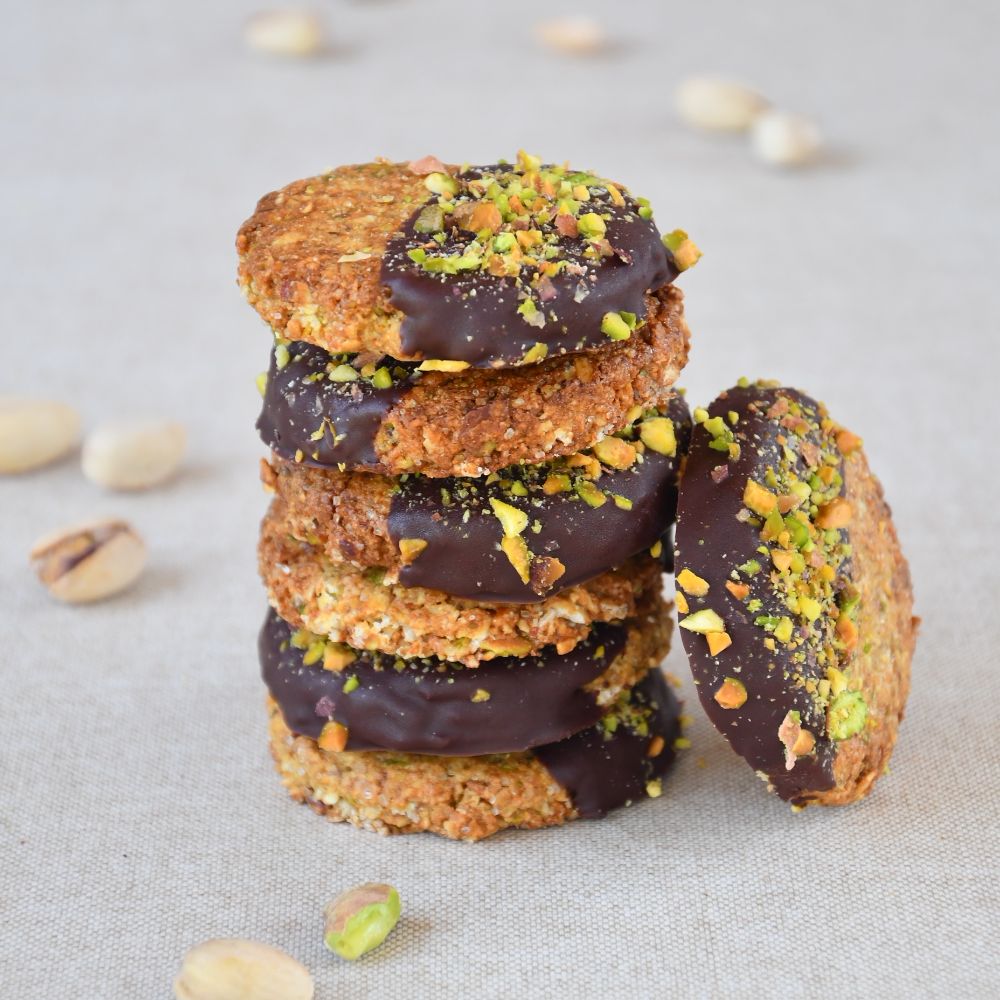 galletas de avena y pistachos