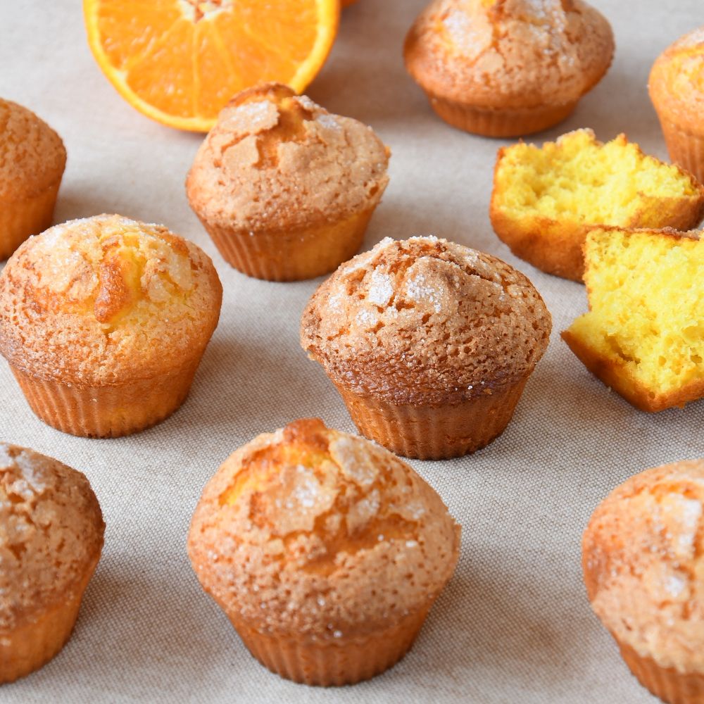 magdalenas de yogur y naranja desayunos