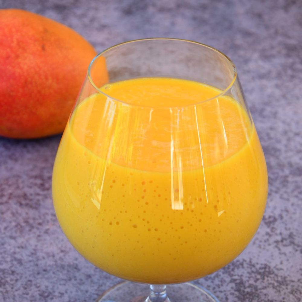 batido de mango y platano sin azucar