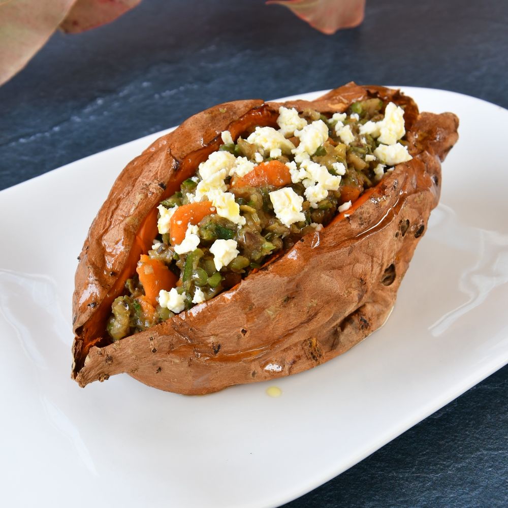boniato relleno de verduras verduras