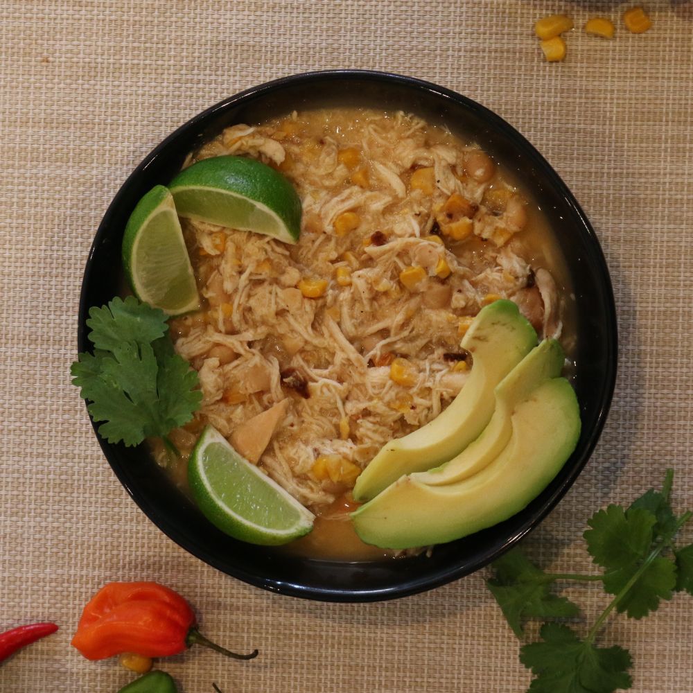 chile de pollo chili blanco de pollo para olla programable