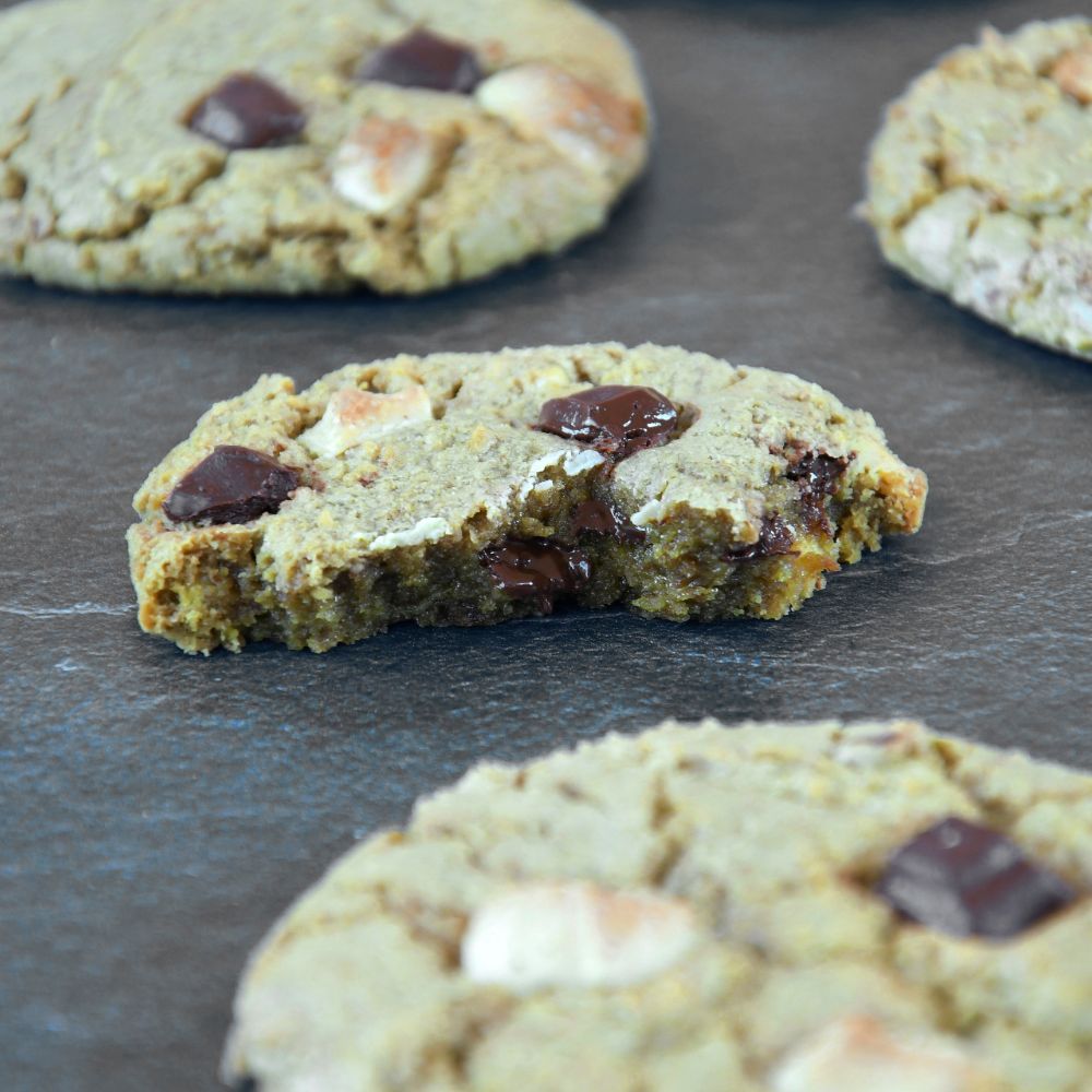 cookies de te matcha y chocolate v1400 y vx360 postres y reposteria