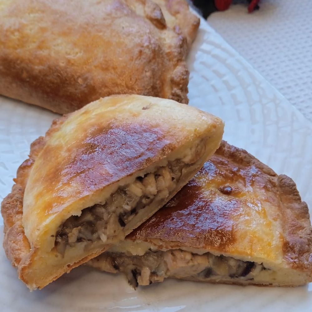 empanadillas de keto sin gluten de pollo y setas