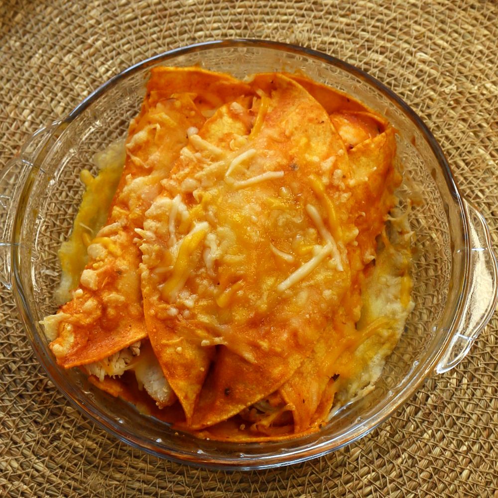 enchilada de pollo sin gluten