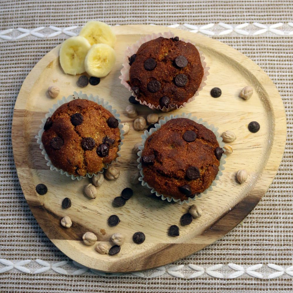 magdalenas de garbanzos y chocolate