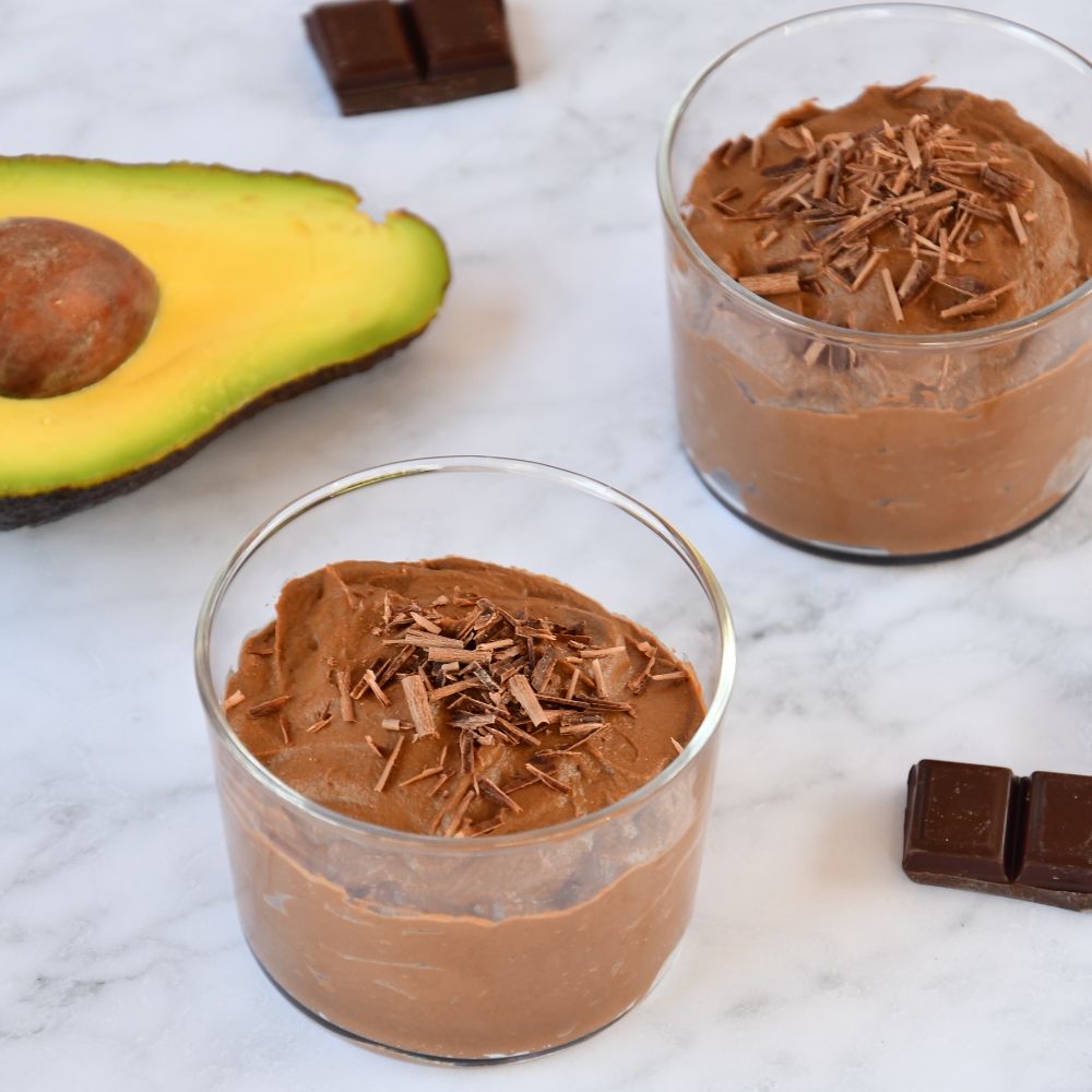 mousse de chocolate y aguacate postres y reposteria