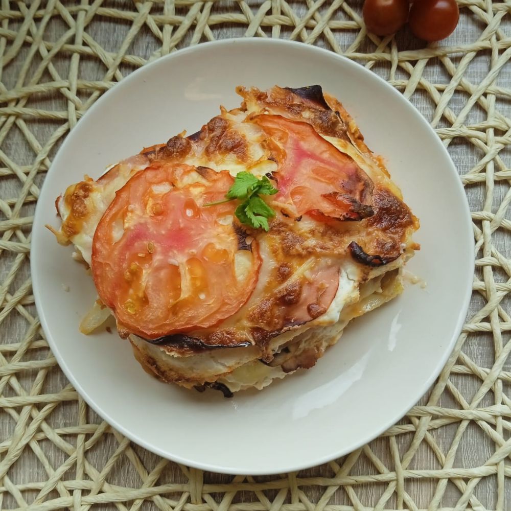 pastel de pan de molde