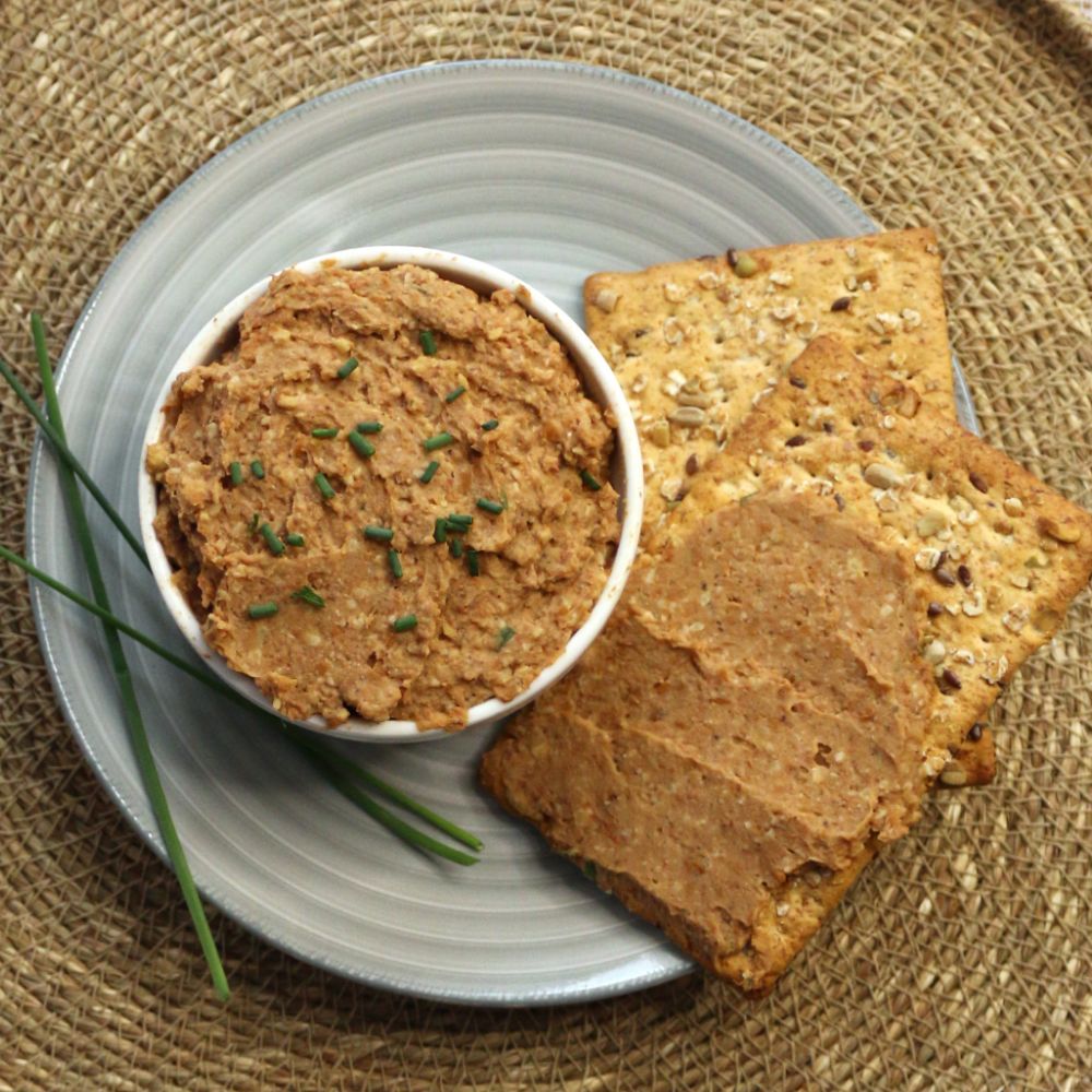 pate vegano de lentejas y nueces