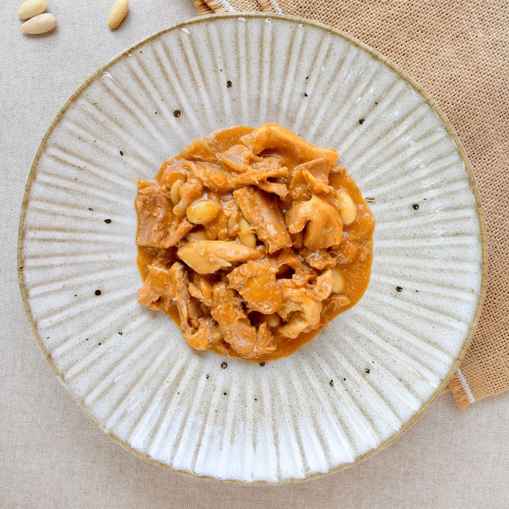 pollo con almendras sin lactosa