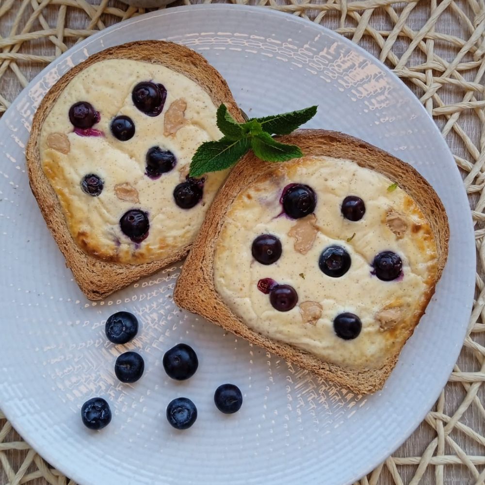 tostadas de cheescake