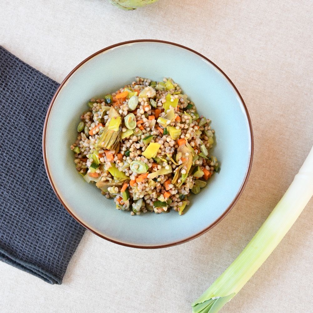trigo sarraceno con verduras