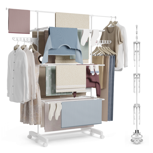 Tendedero de ropa vertical Fold Care V60 XXL Blanco