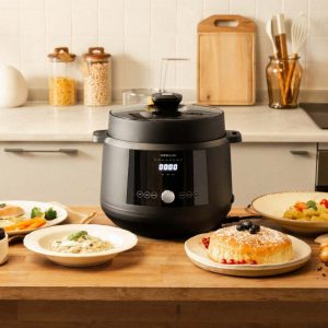 Robot de Cocina con presión Newlux Smart Chef V600 Digital Negro