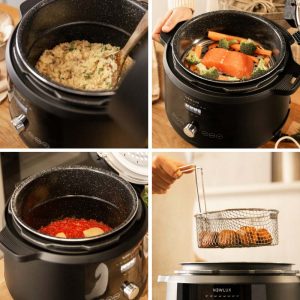 Robot de Cocina con presión Newlux Smart Chef V600 Digital Negro